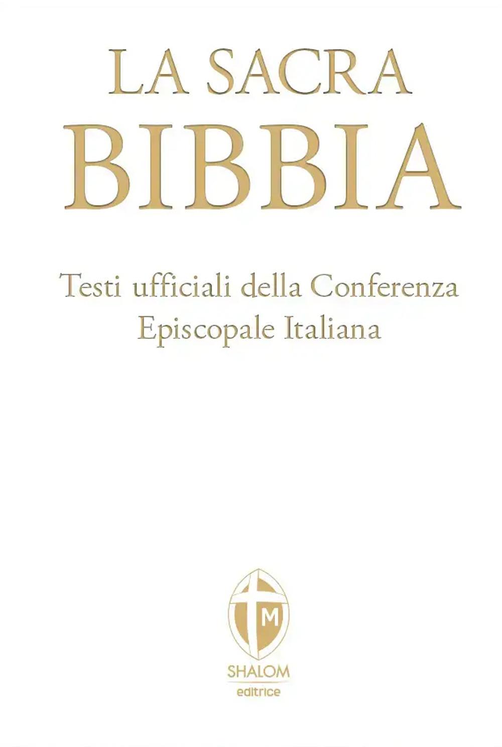 Vorderes Coverbild La Sacra Bibbia. Ediz. grande a caratteri grandi. Ecopelle bianca