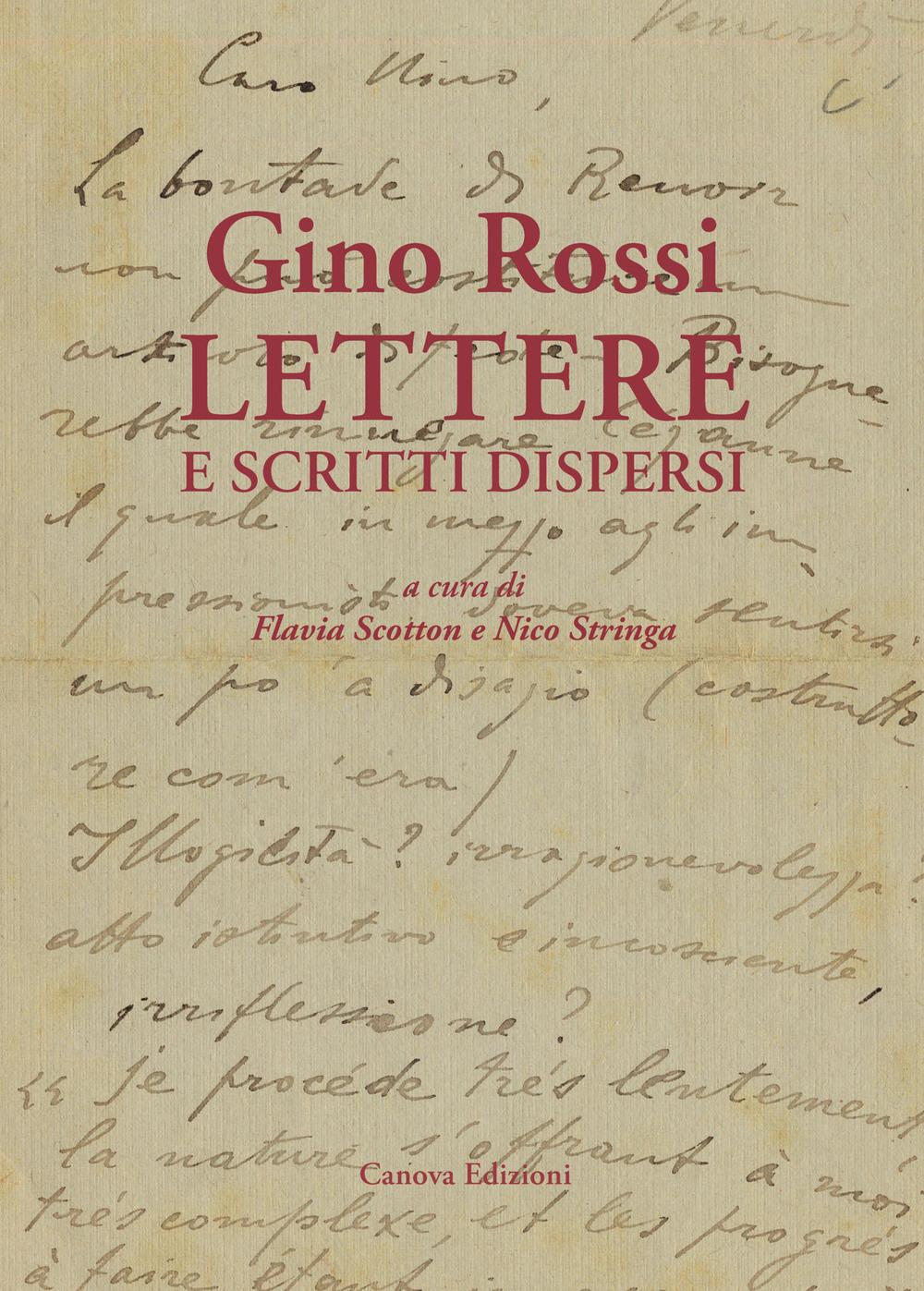 Vorderes Coverbild Gino Rossi. Lettere e scritti dispersi