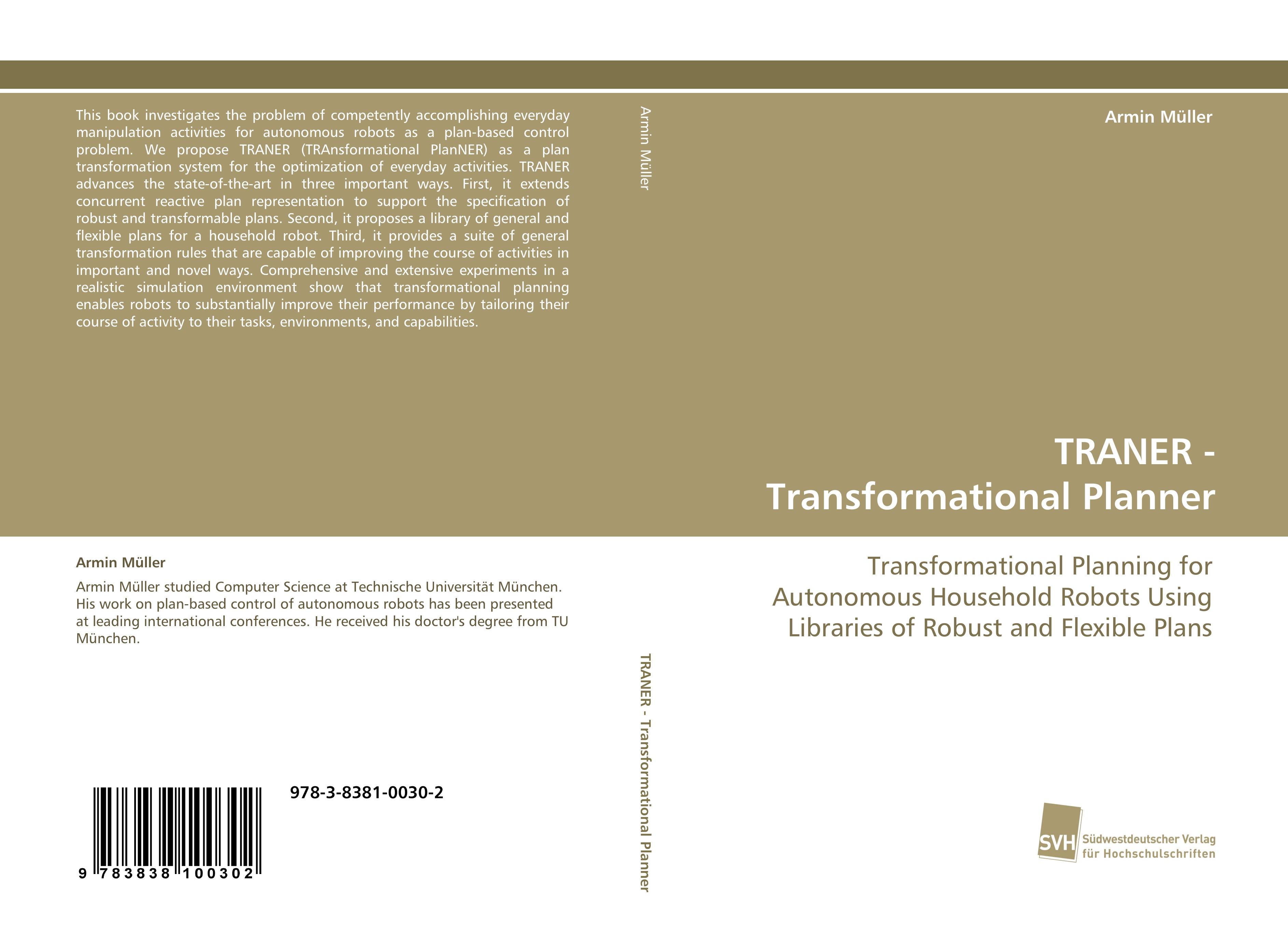 Vorderes Coverbild TRANER - Transformational Planner