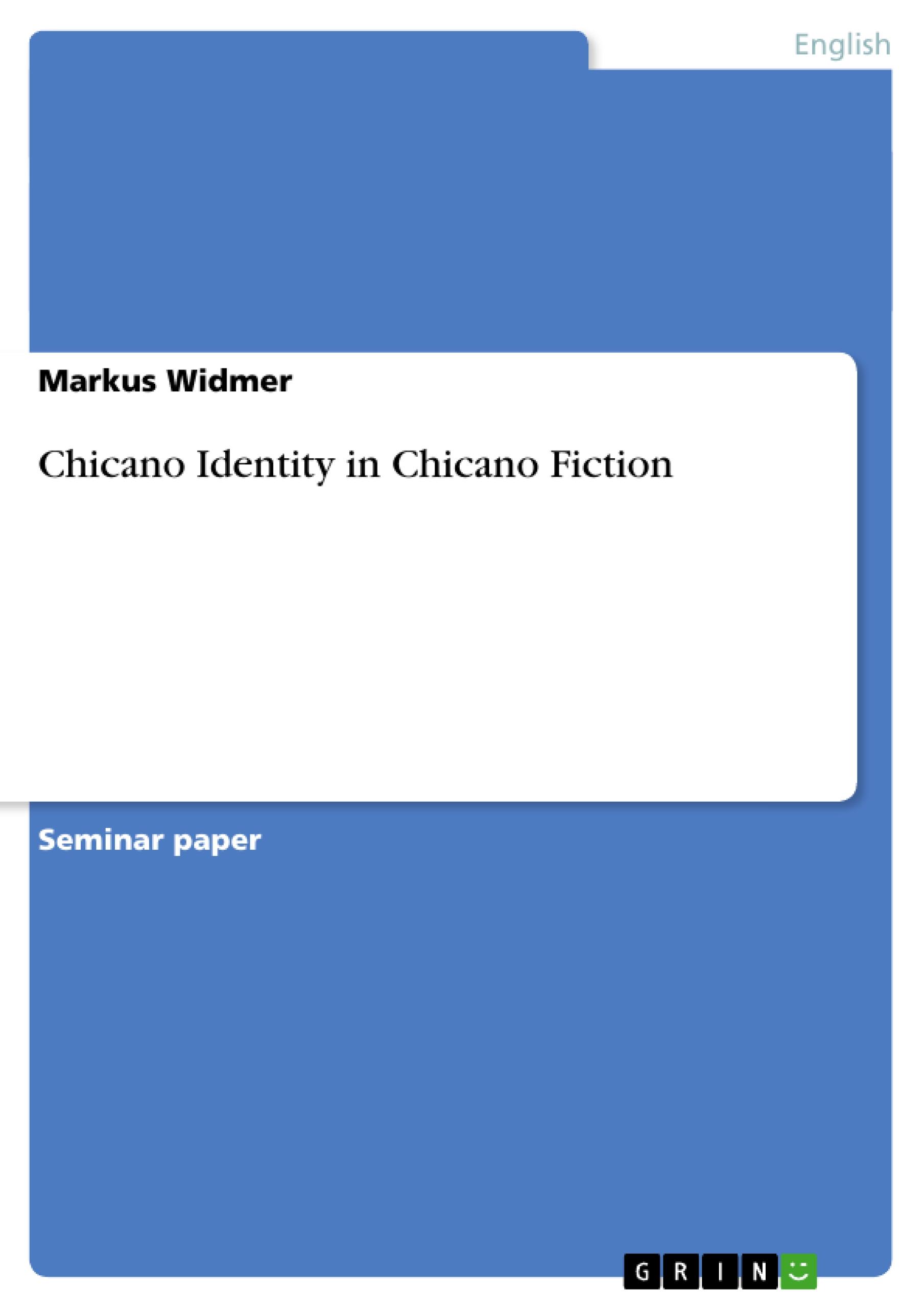 Vorderes Coverbild Chicano Identity in Chicano Fiction