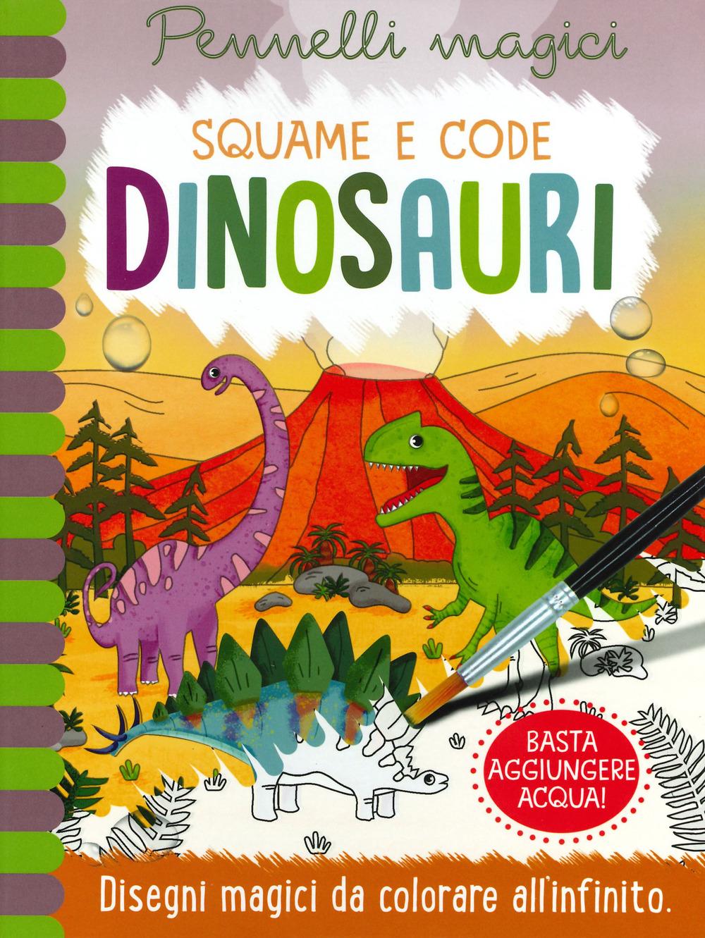 Vorderes Coverbild Dinosauri. Squame e code. Pennelli magici