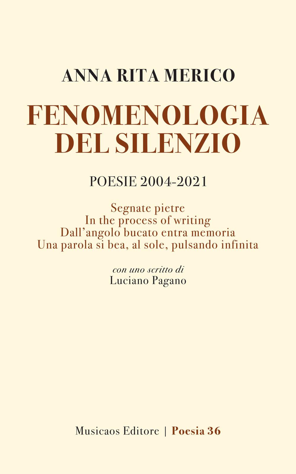 Vorderes Coverbild Fenomenologia del silenzio