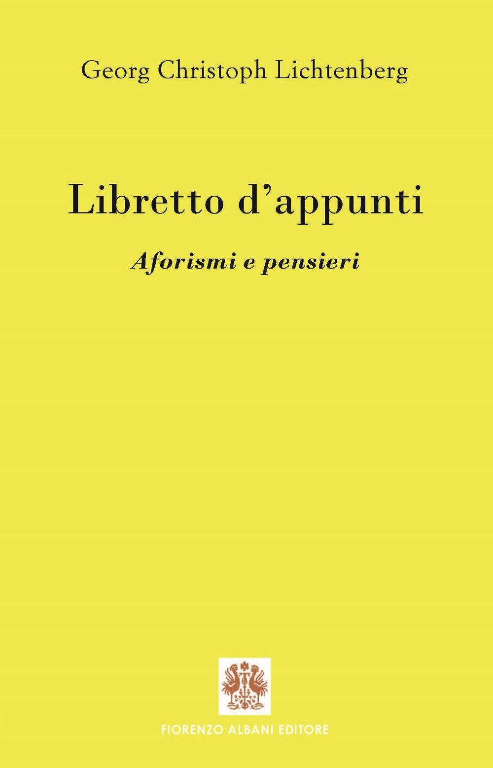 Vorderes Coverbild Libretto d'appunti. Aforismi e pensieri