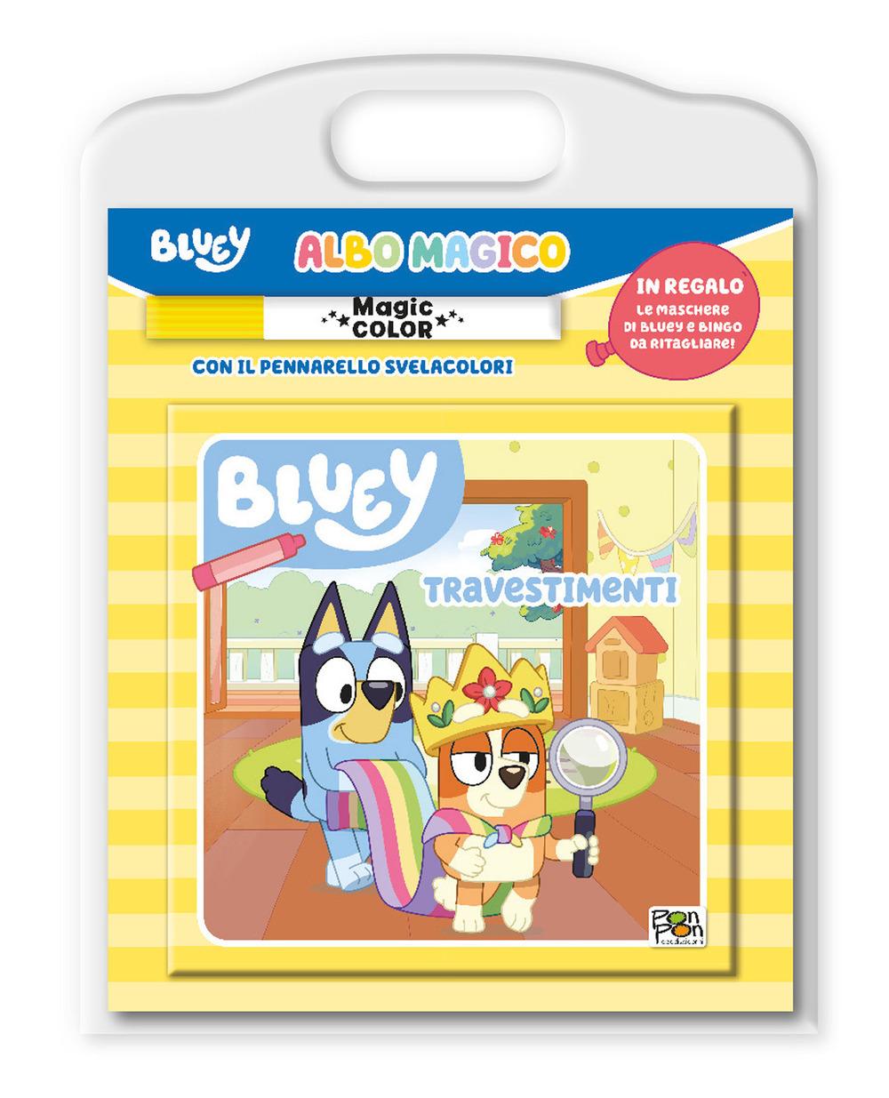 Vorderes Coverbild Travestimenti. Albo magico. Bluey