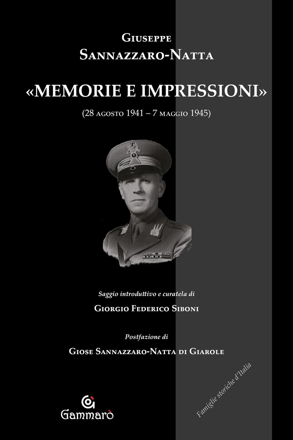 Vorderes Coverbild 'Memorie e impressioni' (28 agosto 1941-7 maggio 1945)