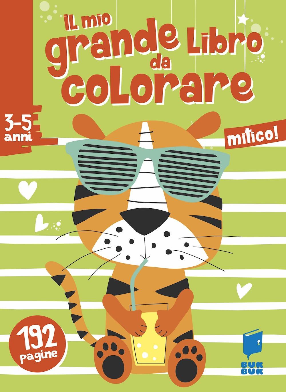Vorderes Coverbild Mitico! Il mio grande libro da colorare