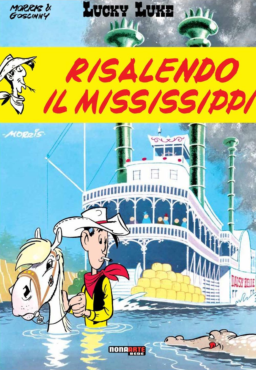 Vorderes Coverbild Risalendo il Mississippi. Lucky Luke