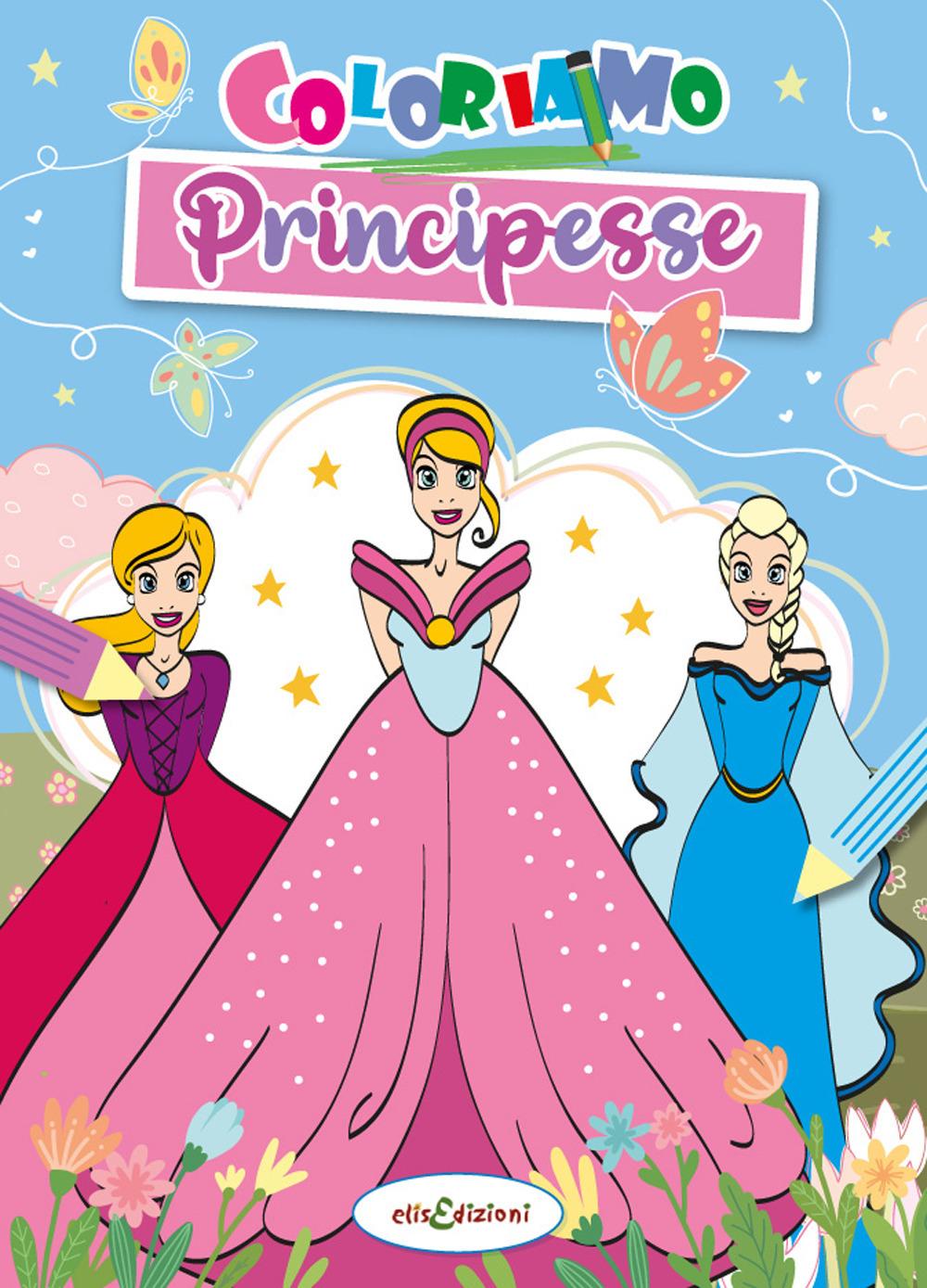 Vorderes Coverbild Coloriamo le principesse