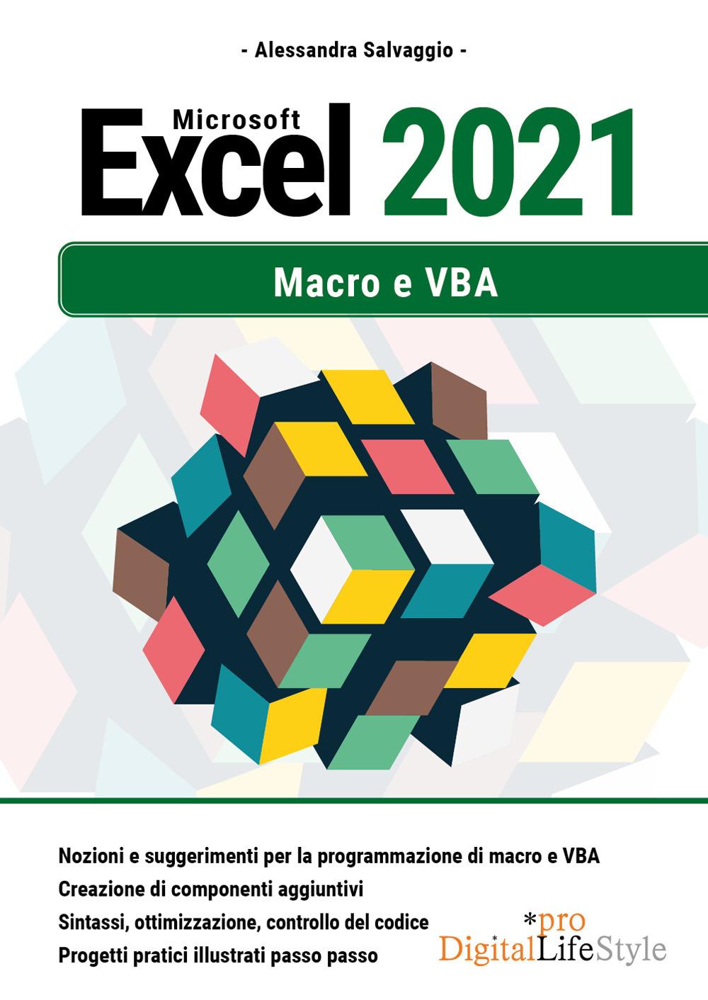Vorderes Coverbild Microsoft Excel 2021. Macro e VBA