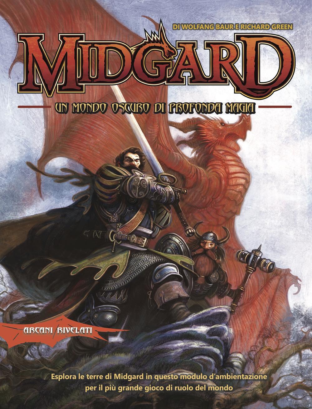 Vorderes Coverbild Midgard. Manuale base D&D