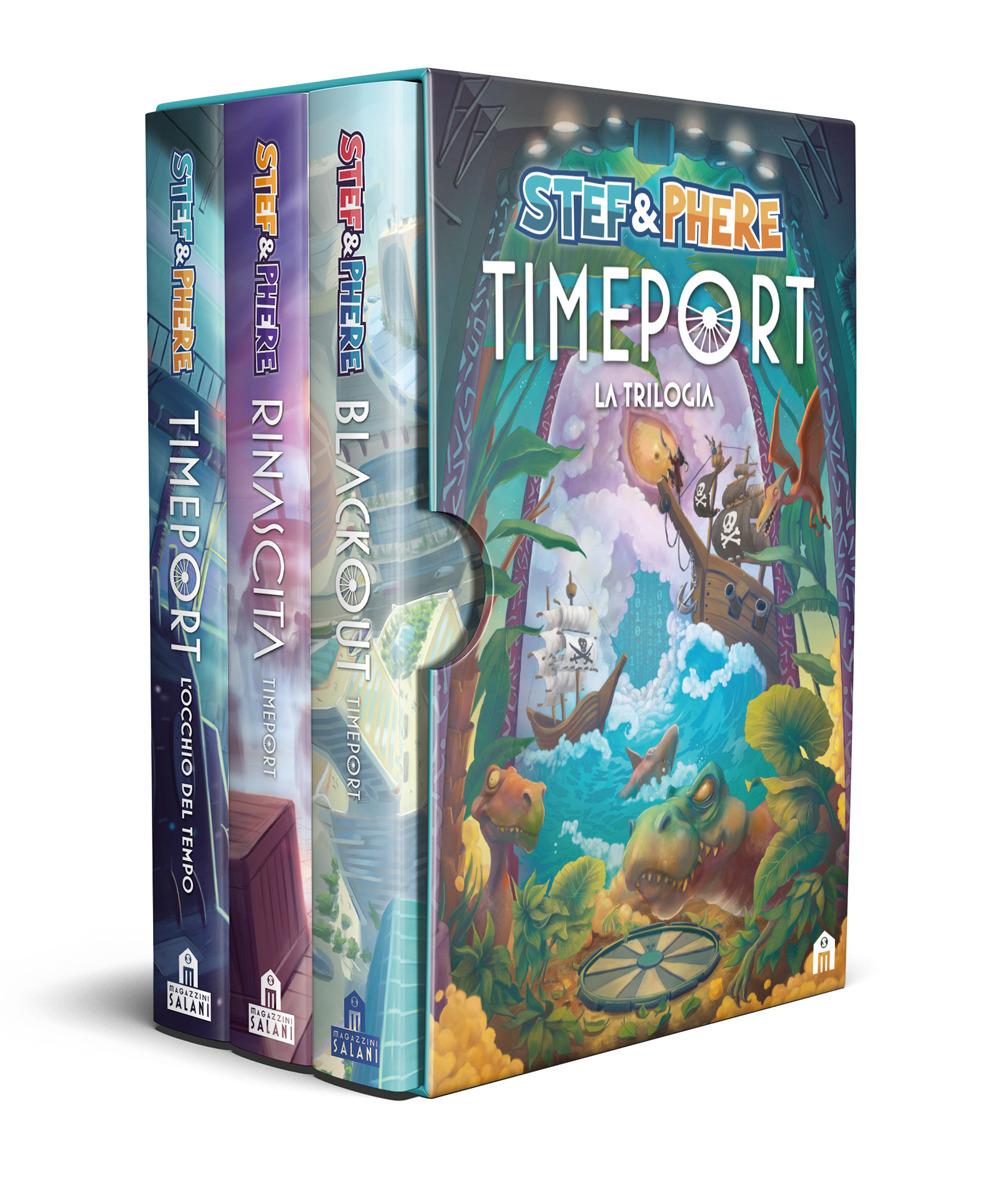 Vorderes Coverbild Timeport. La trilogia