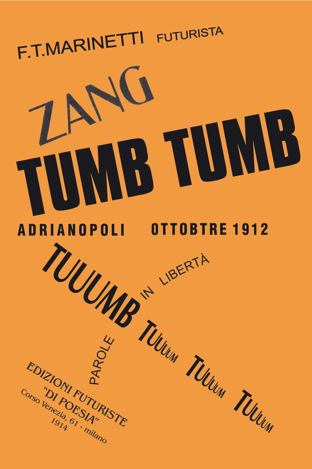 Vorderes Coverbild Zang tumb tumb. Adrianopoli ottobre 1912