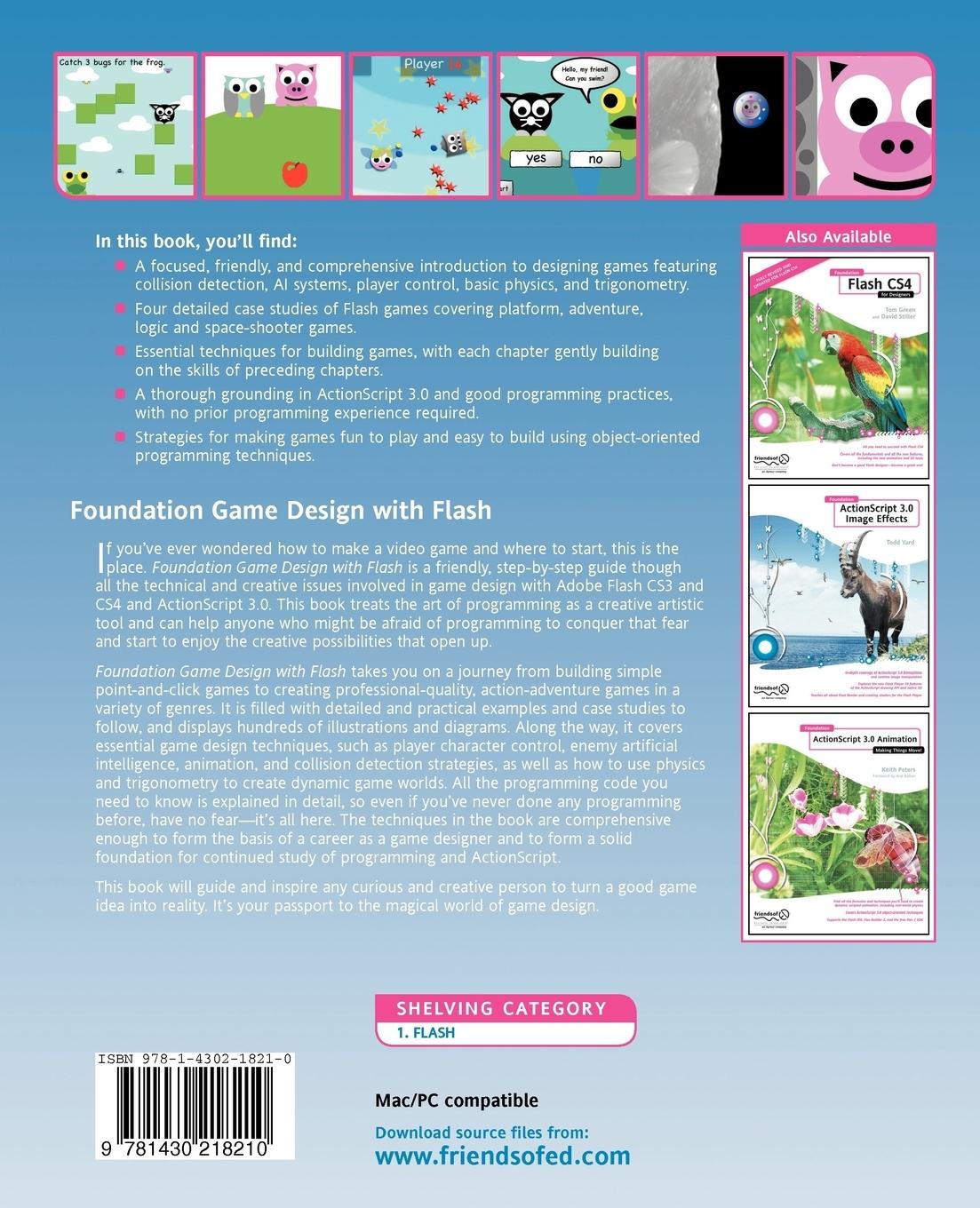 Rückseitencover Foundation Game Design with Flash