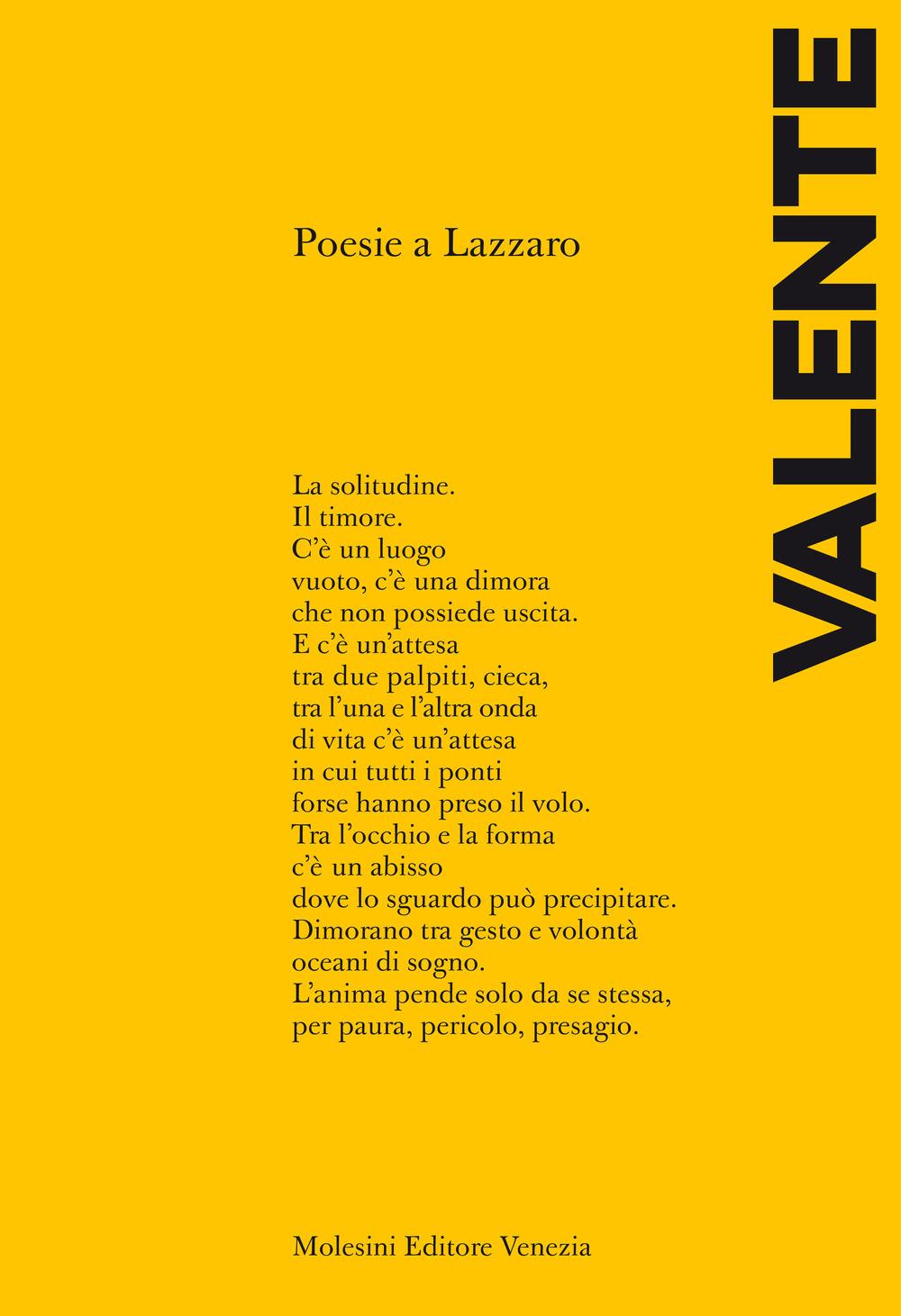 Vorderes Coverbild Poesie a Lazzaro