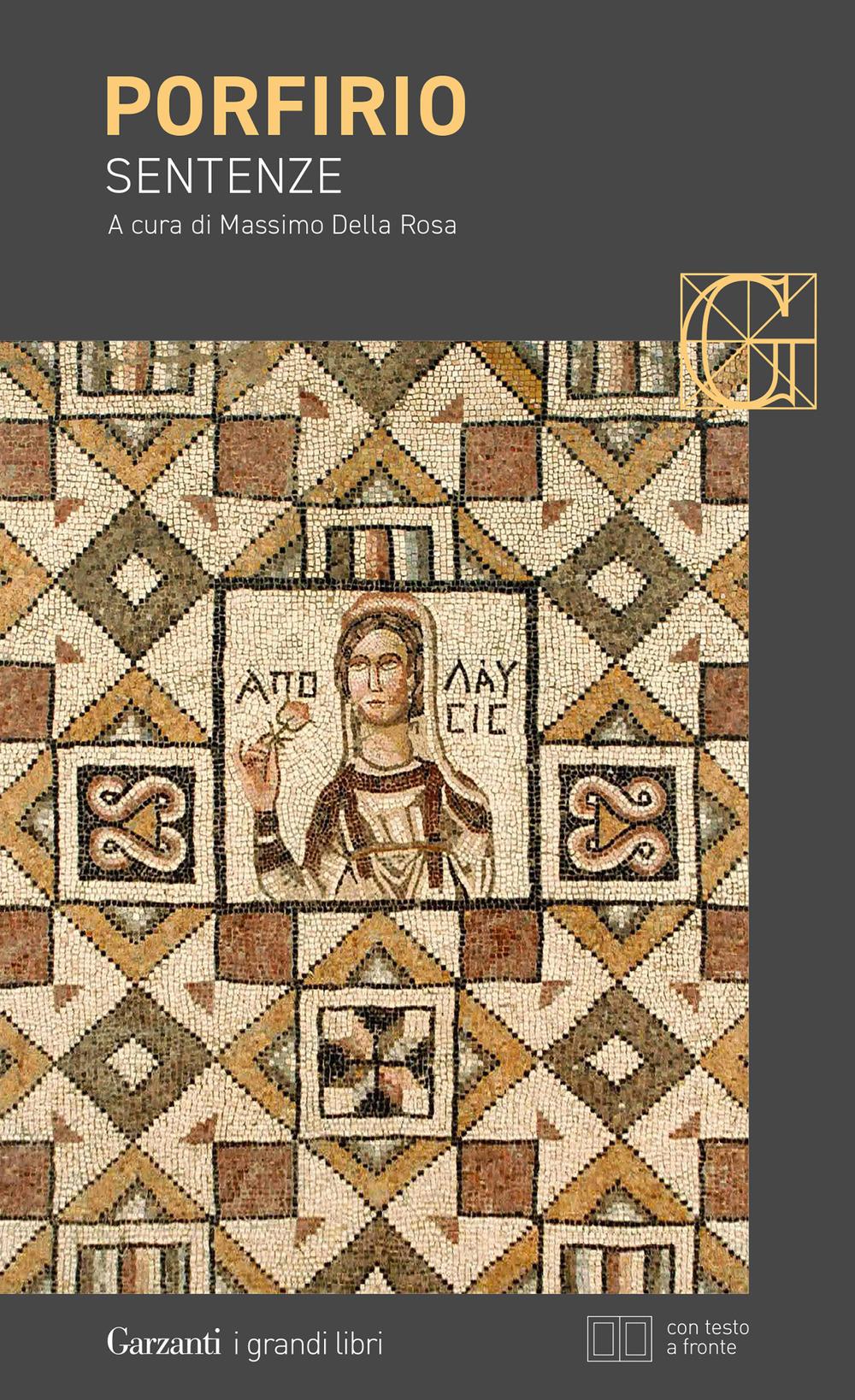 Vorderes Coverbild Sentenze. Testo greco a fronte