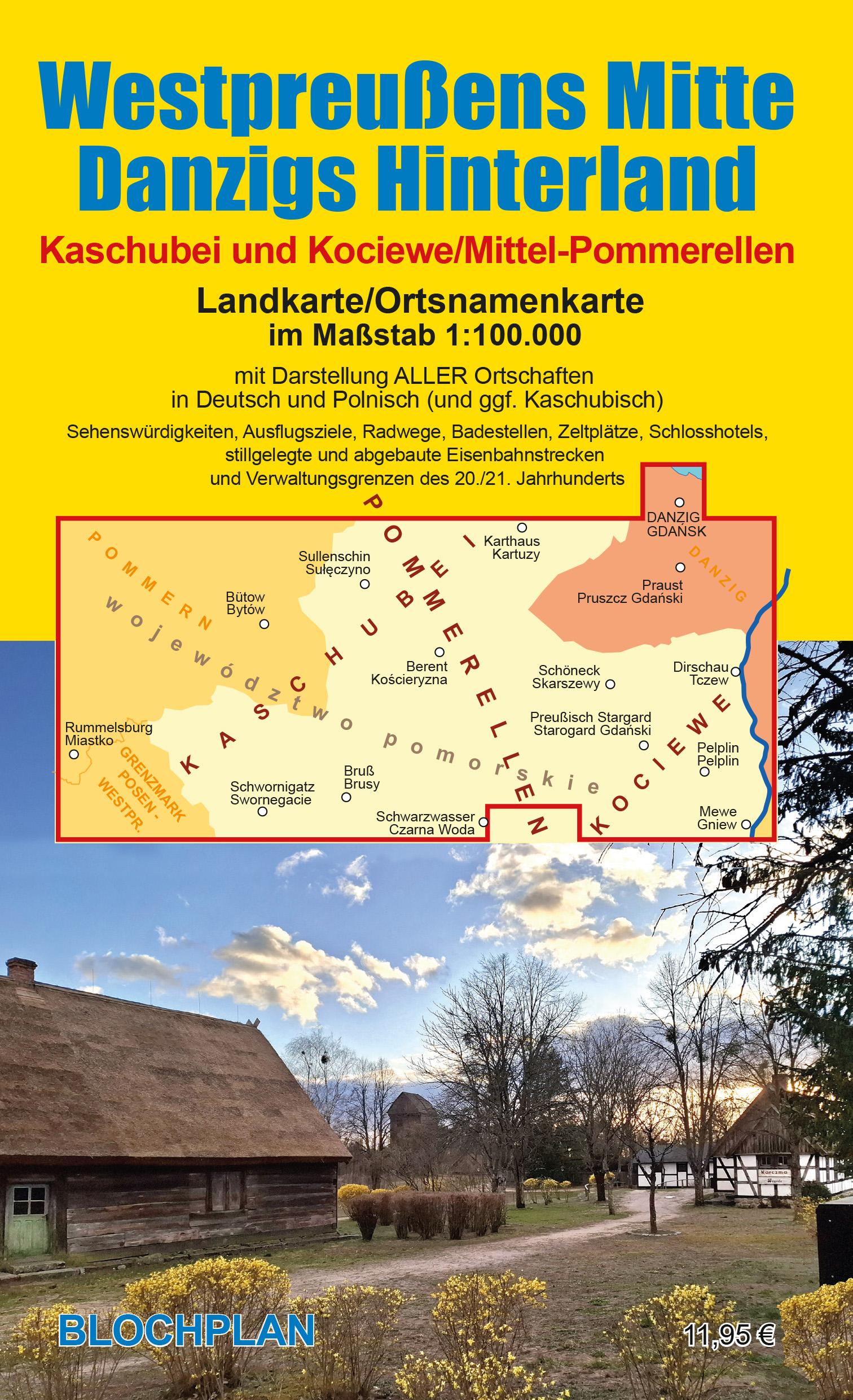 Vorderes Coverbild Landkarte Westpreußens Mitte/Danzigs Hinterland