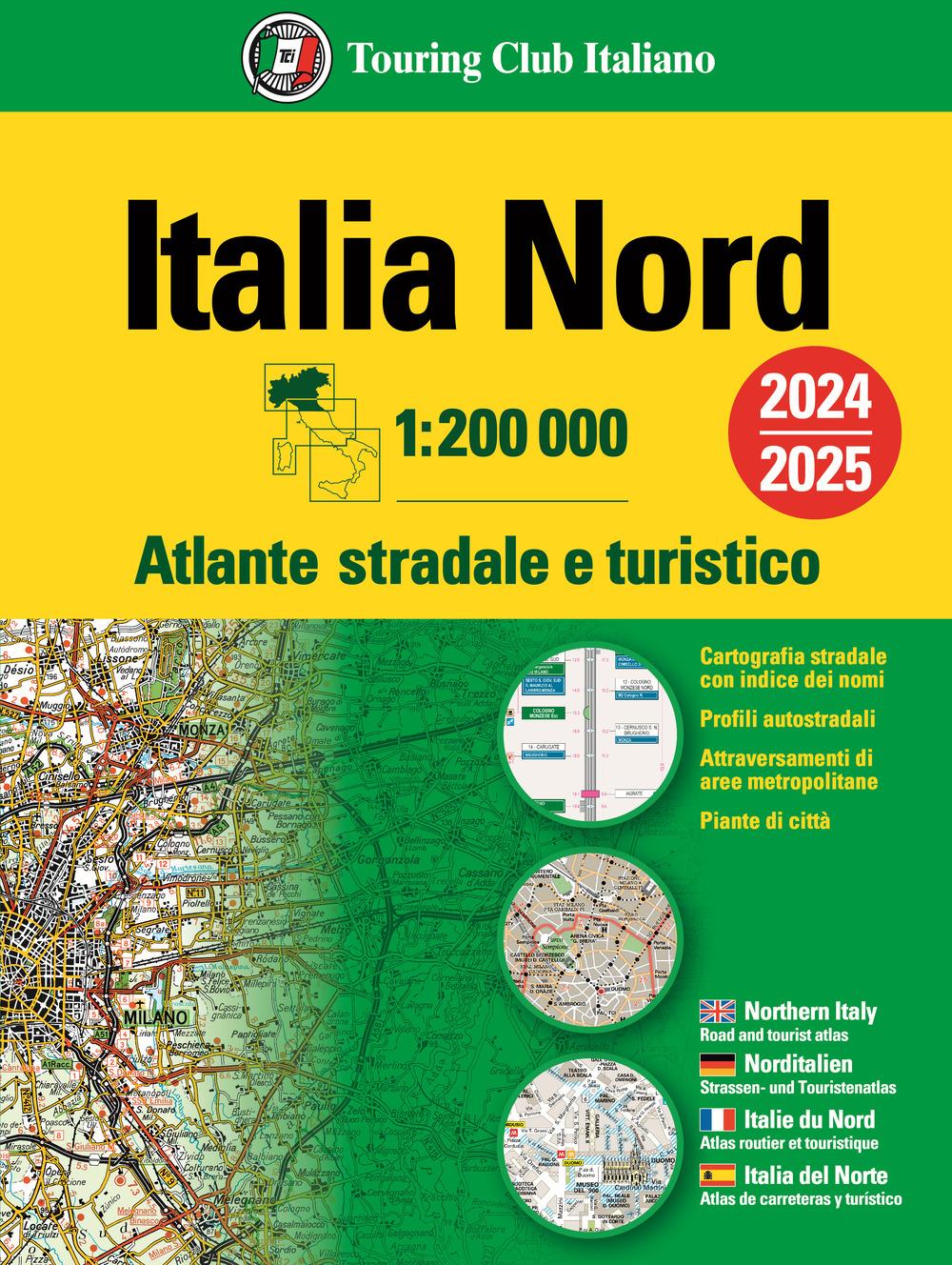 Vorderes Coverbild Italia. Atlante stradale e turistico 200.000. Nord