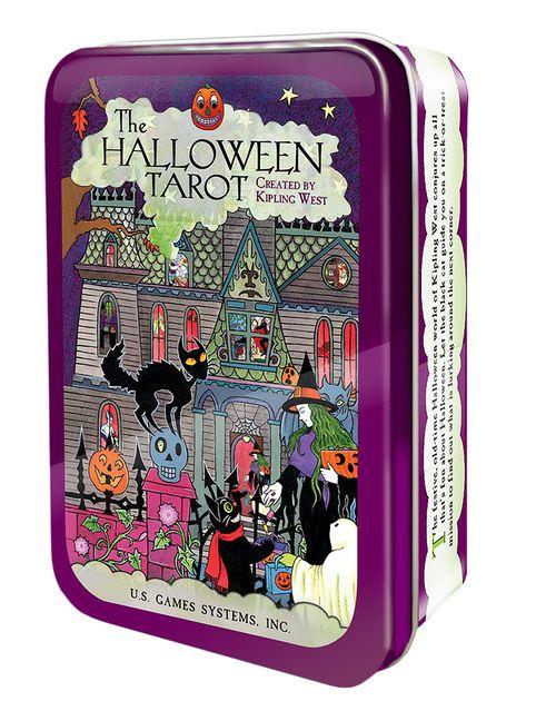 Vorderes Coverbild The Halloween Tarot in a Tin