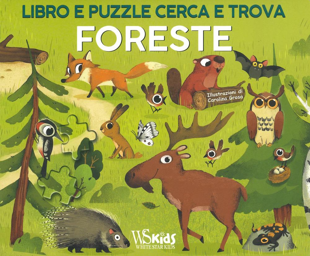 Vorderes Coverbild Foreste. Libro e puzzle cerca e trova
