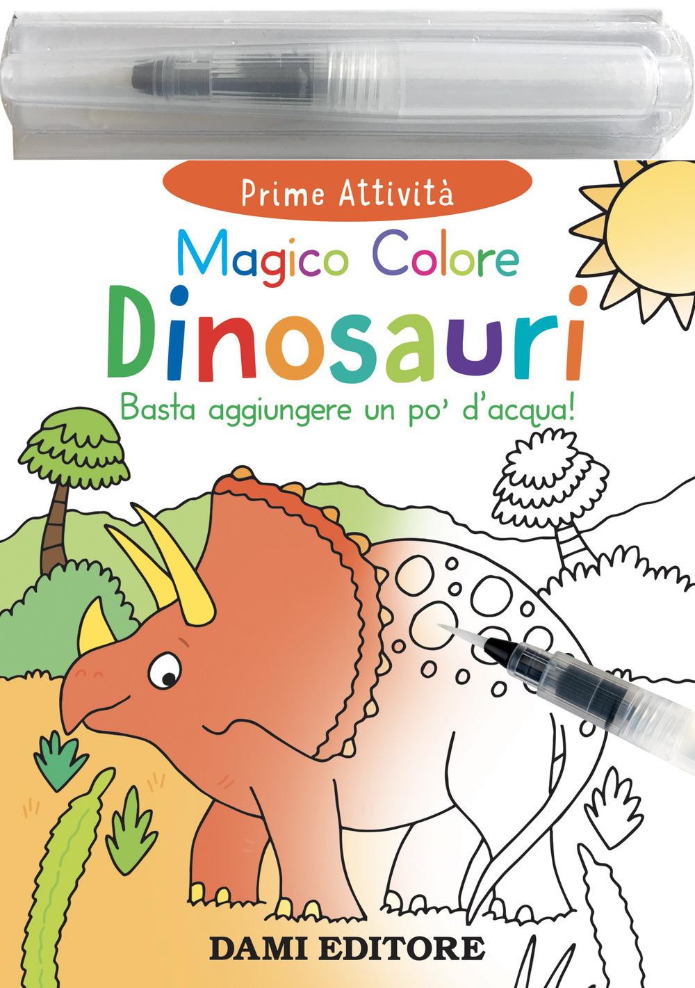 Vorderes Coverbild Dinosauri. Magico colore