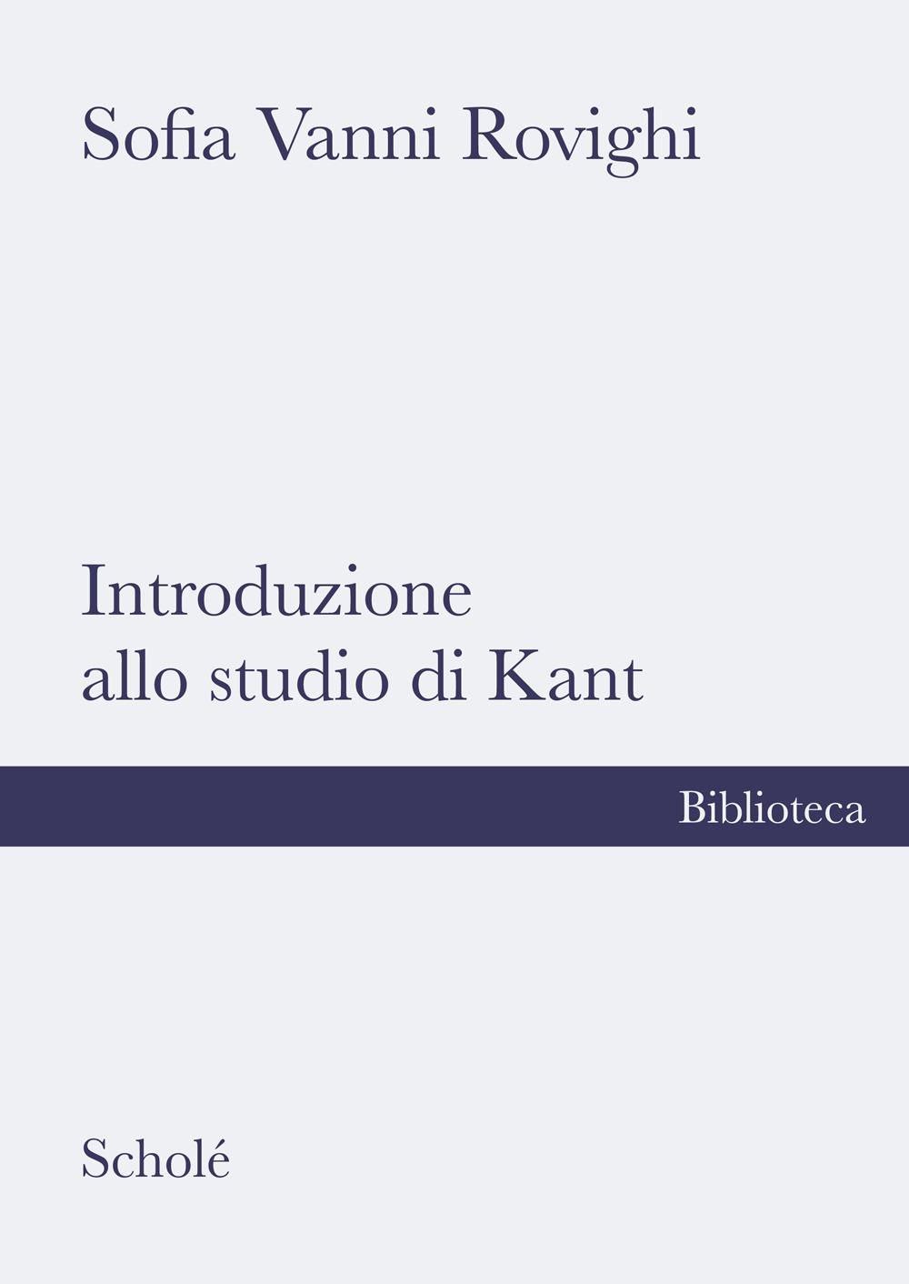 Vorderes Coverbild Introduzione allo studio di Kant