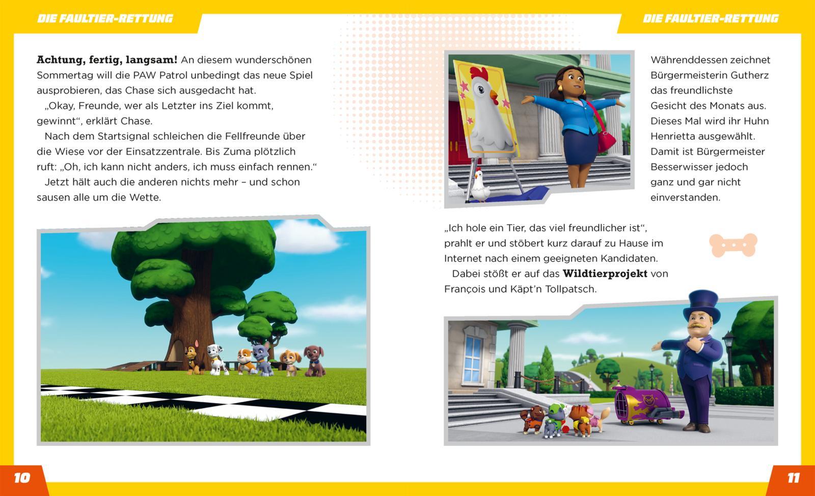 Beispielinhalt (Bild) PAW Patrol Geschichtenbuch: Meine großen Vorleseabenteuer
