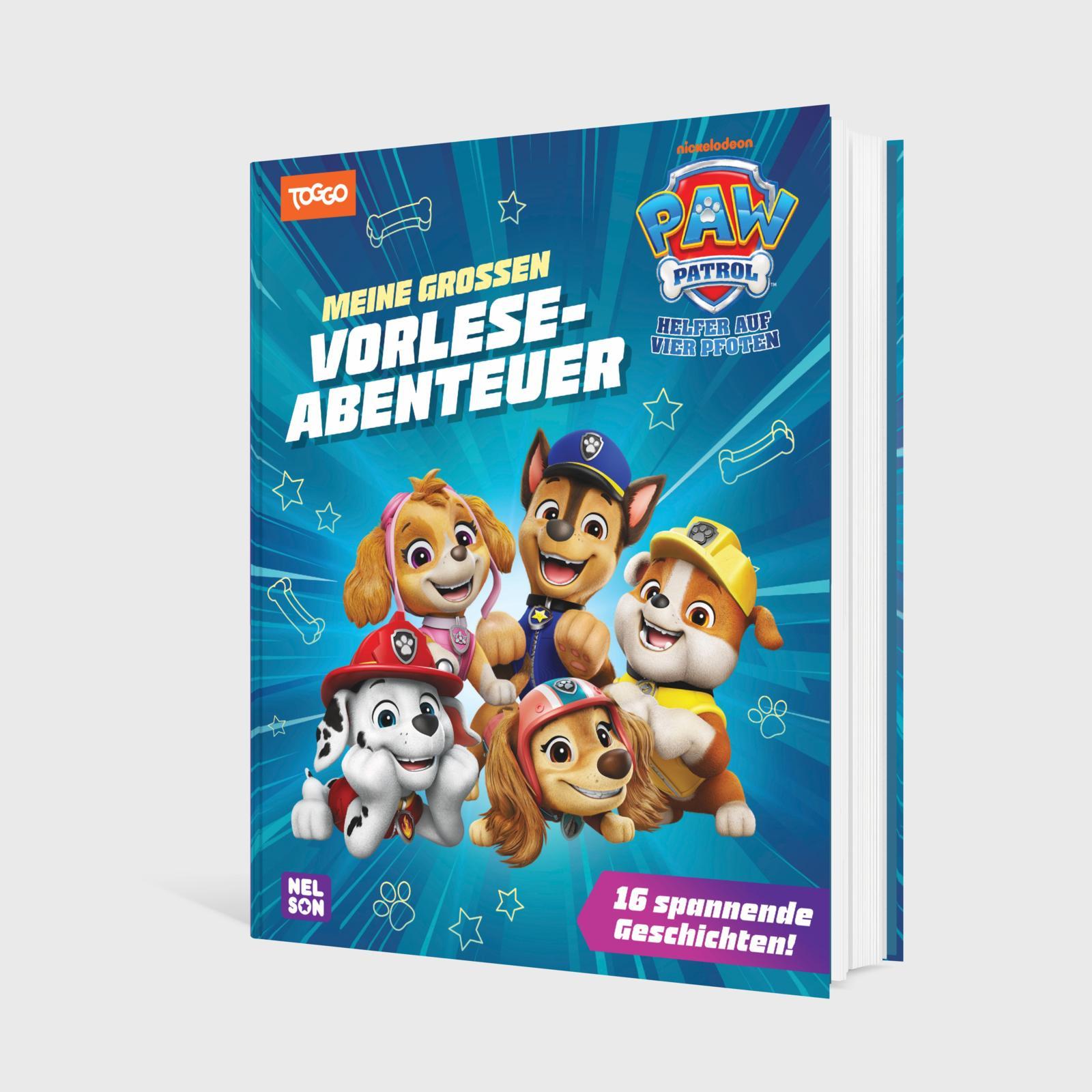 Beispielinhalt (Bild) PAW Patrol Geschichtenbuch: Meine großen Vorleseabenteuer