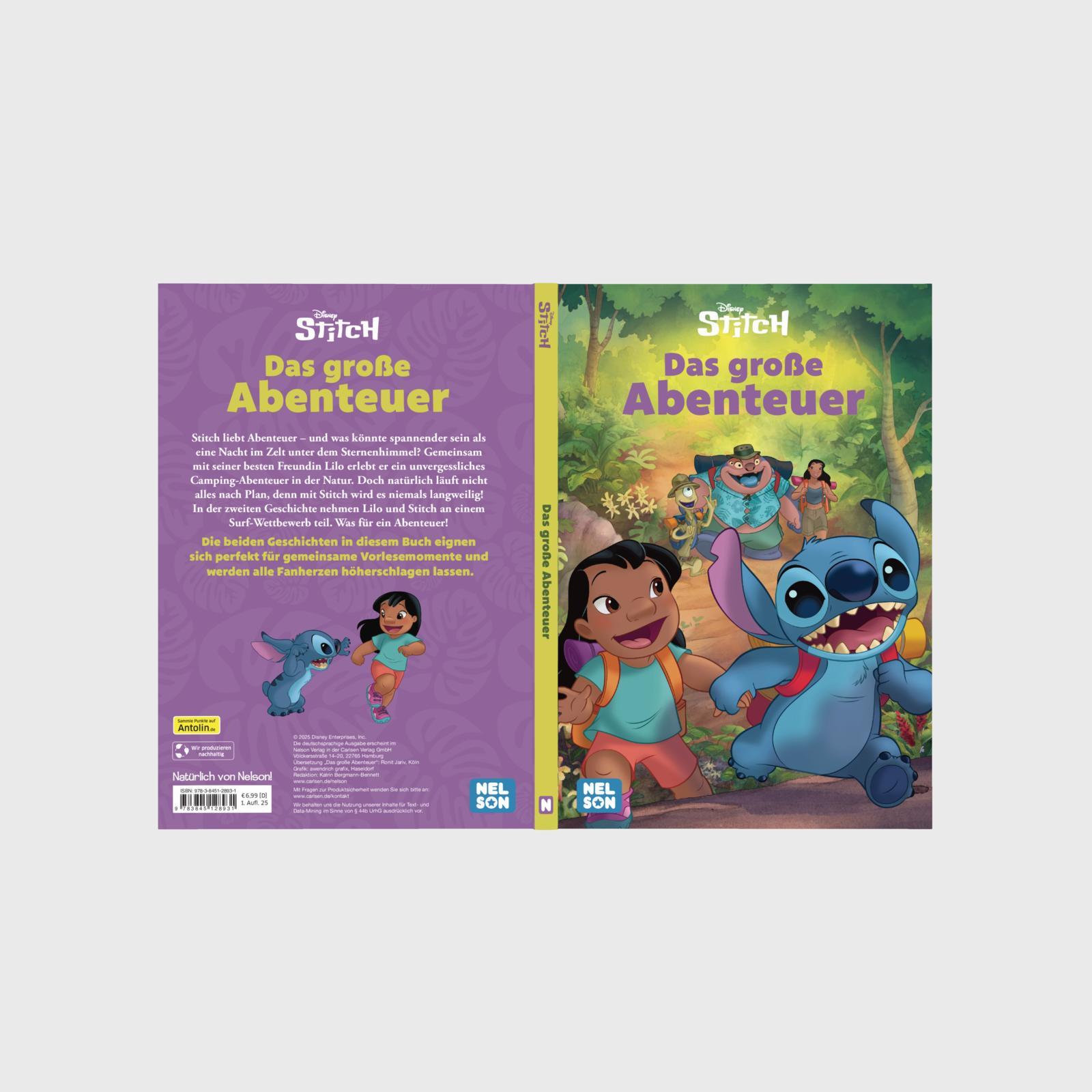 Beispielinhalt (Bild) Disney Vorlesebuch: Stitch: Das große Abenteuer