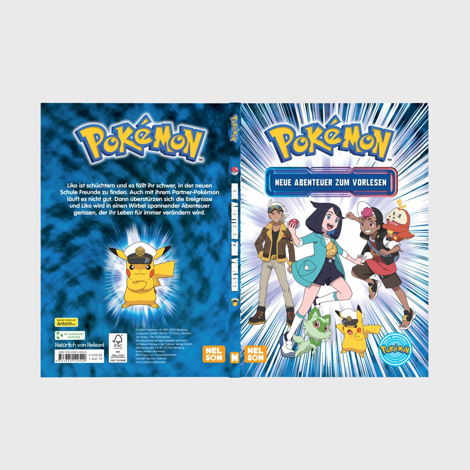 Beispielinhalt (Bild) Pokémon Vorlesebuch: Neue Abenteuer zum Vorlesen