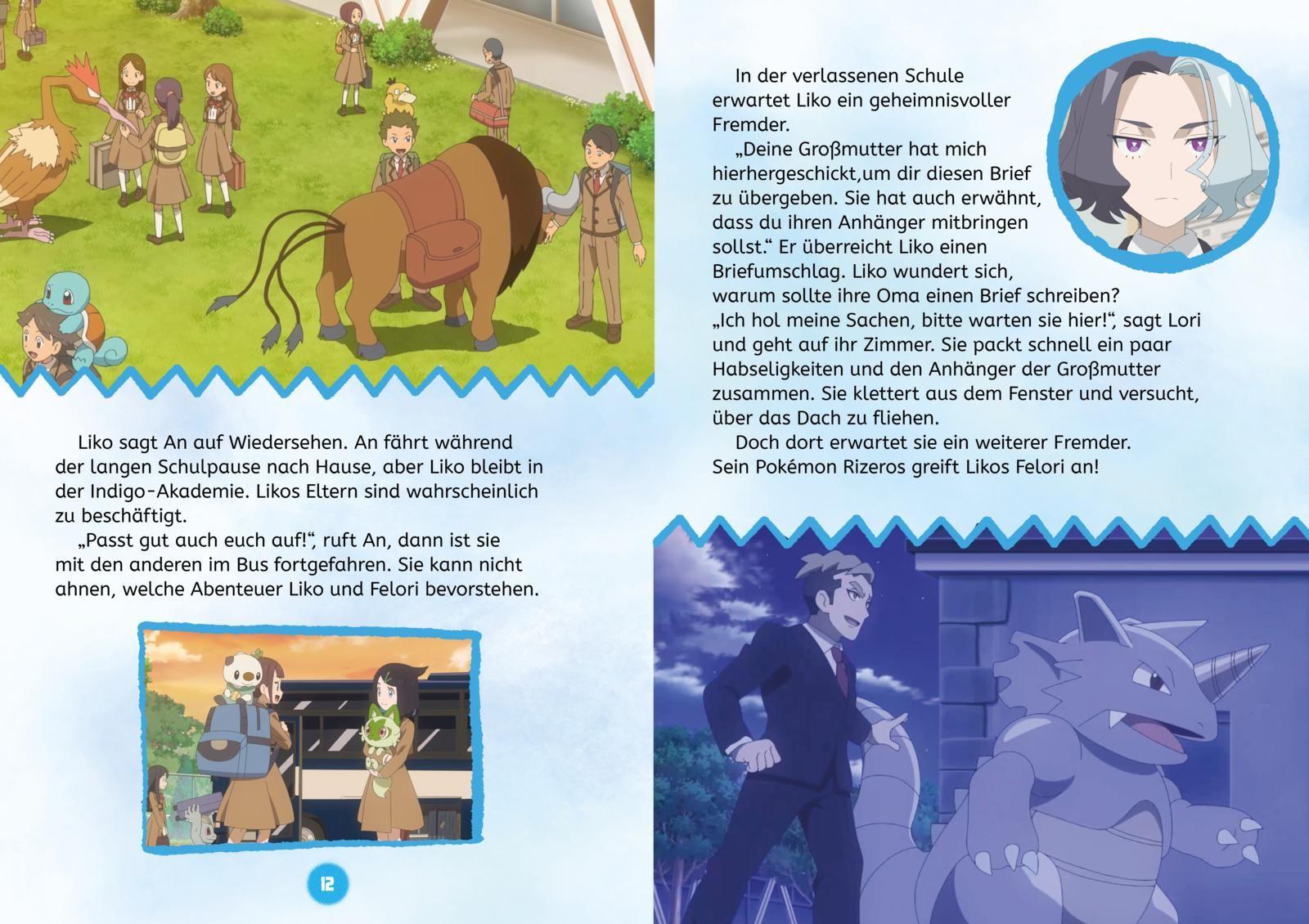 Beispielinhalt (Bild) Pokémon Vorlesebuch: Neue Abenteuer zum Vorlesen