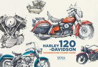 Vorderes Coverbild Harley Davidson. 120 anni