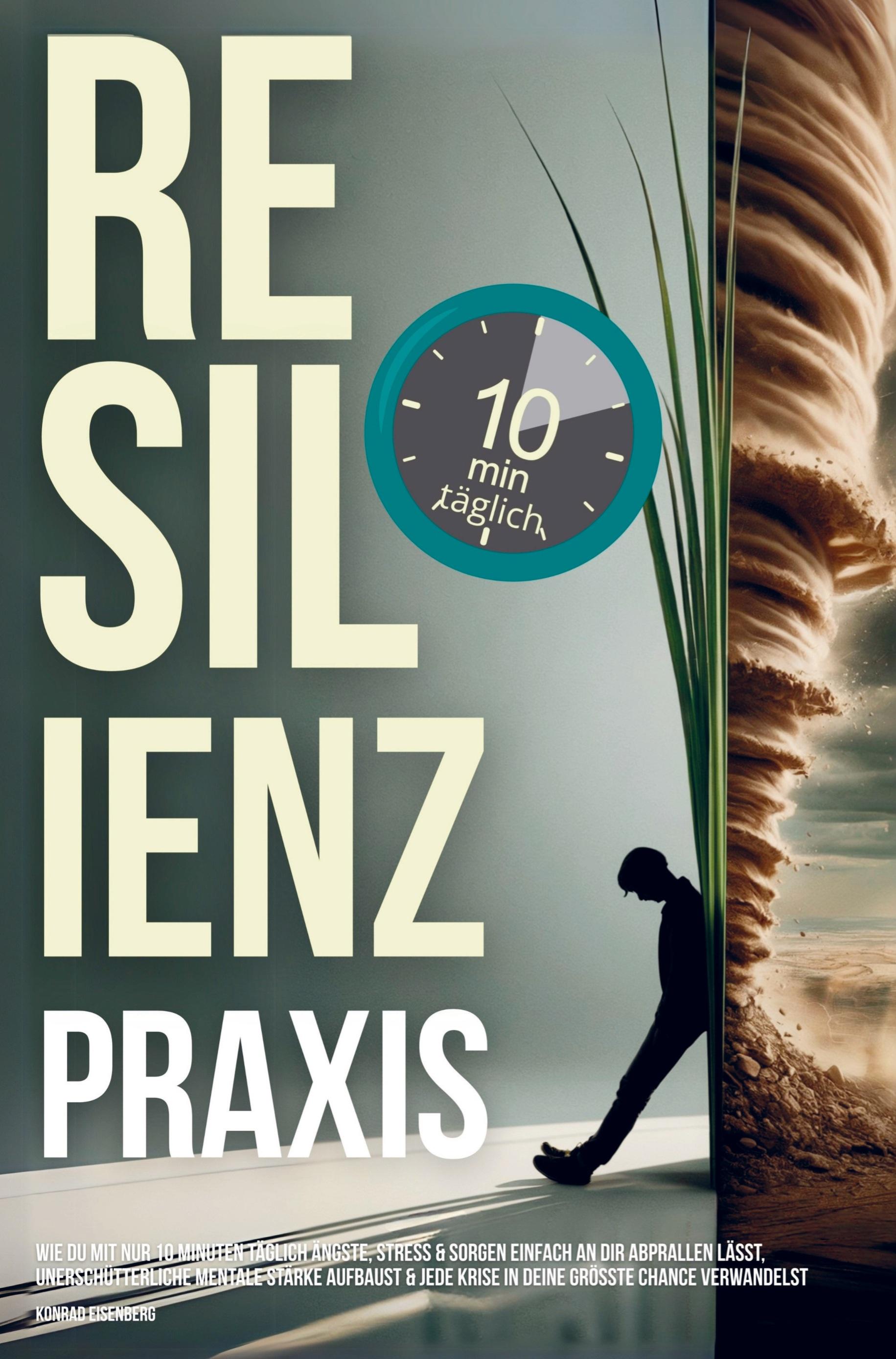 Vorderes Coverbild Resilienz Praxis: Wie Du mit nur zehn Minuten täglich Stress, Sorgen & Ängste einfach an dir abprallen lässt,