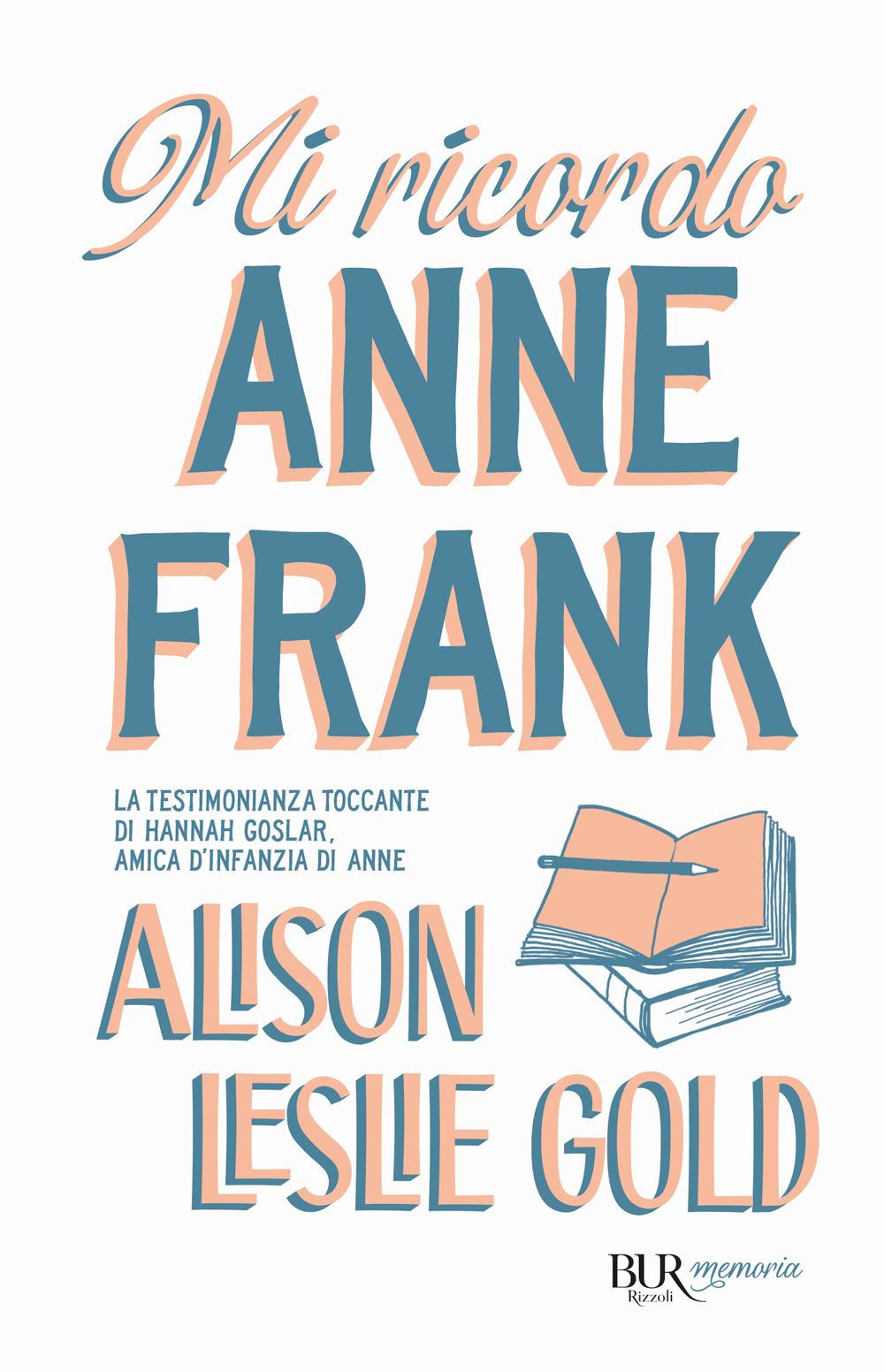 Vorderes Coverbild Mi ricordo Anne Frank