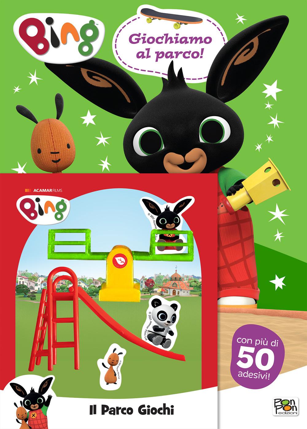 Vorderes Coverbild Giochiamo al parco! Bing. Con adesivi