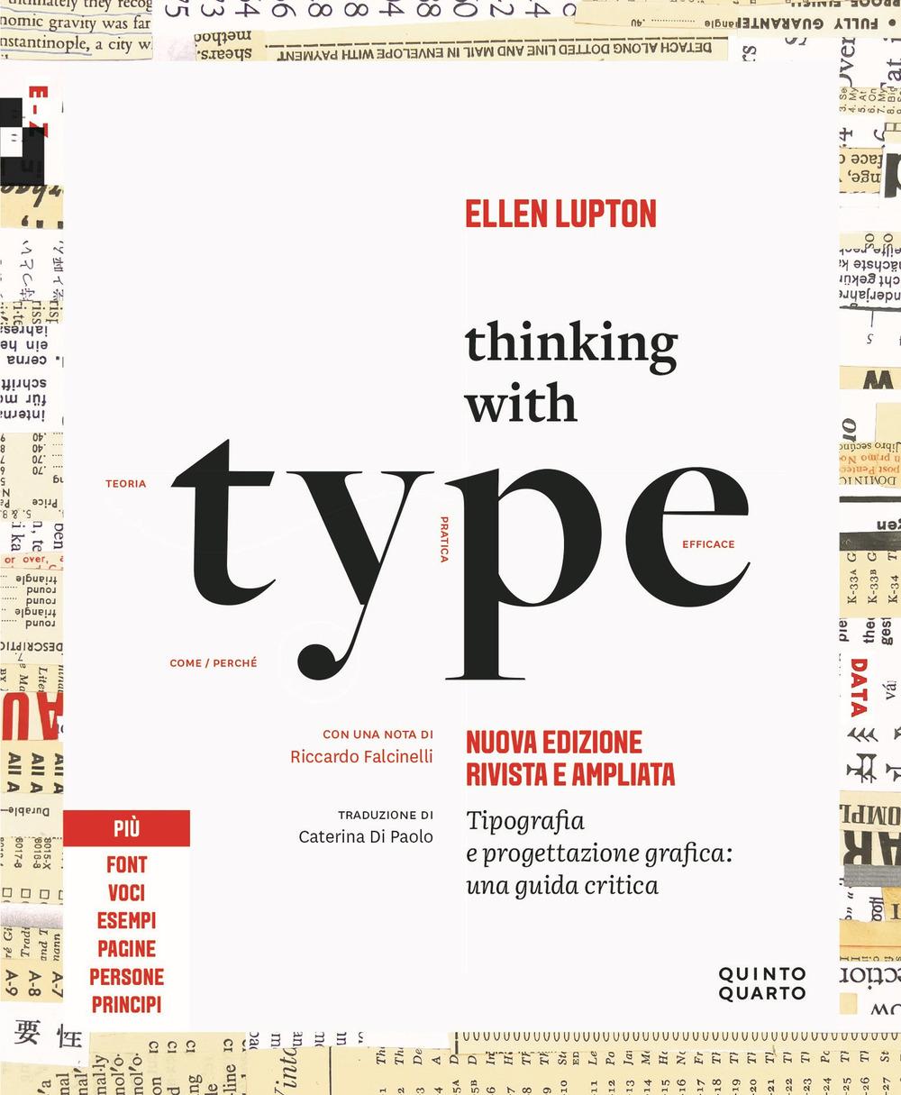 Vorderes Coverbild Thinking with type. Tipografia e progettazione grafica: una guida critica
