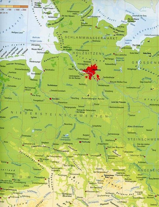 Beispielinhalt (Bild) Atlas der Wahren Namen - Deutschland, Österreich, Schweiz