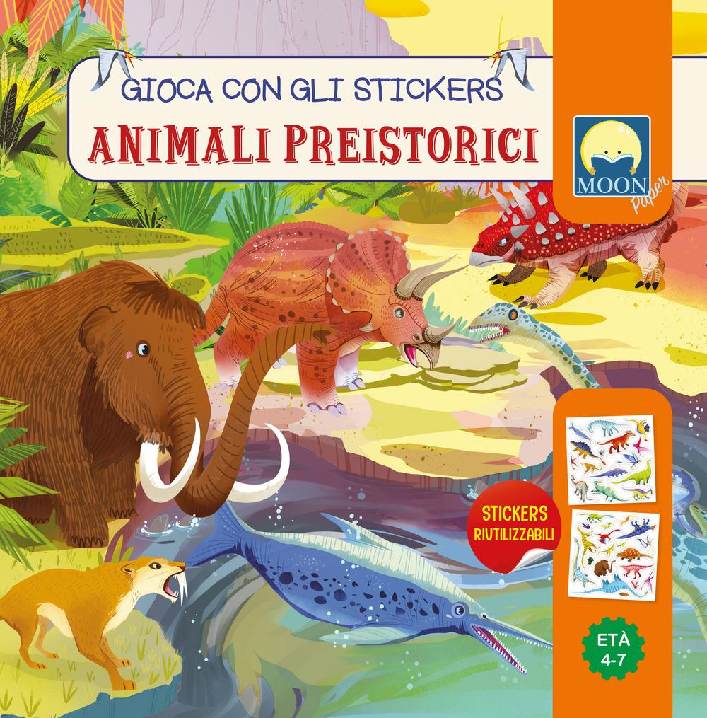 Vorderes Coverbild Animali preistorici. Stickers