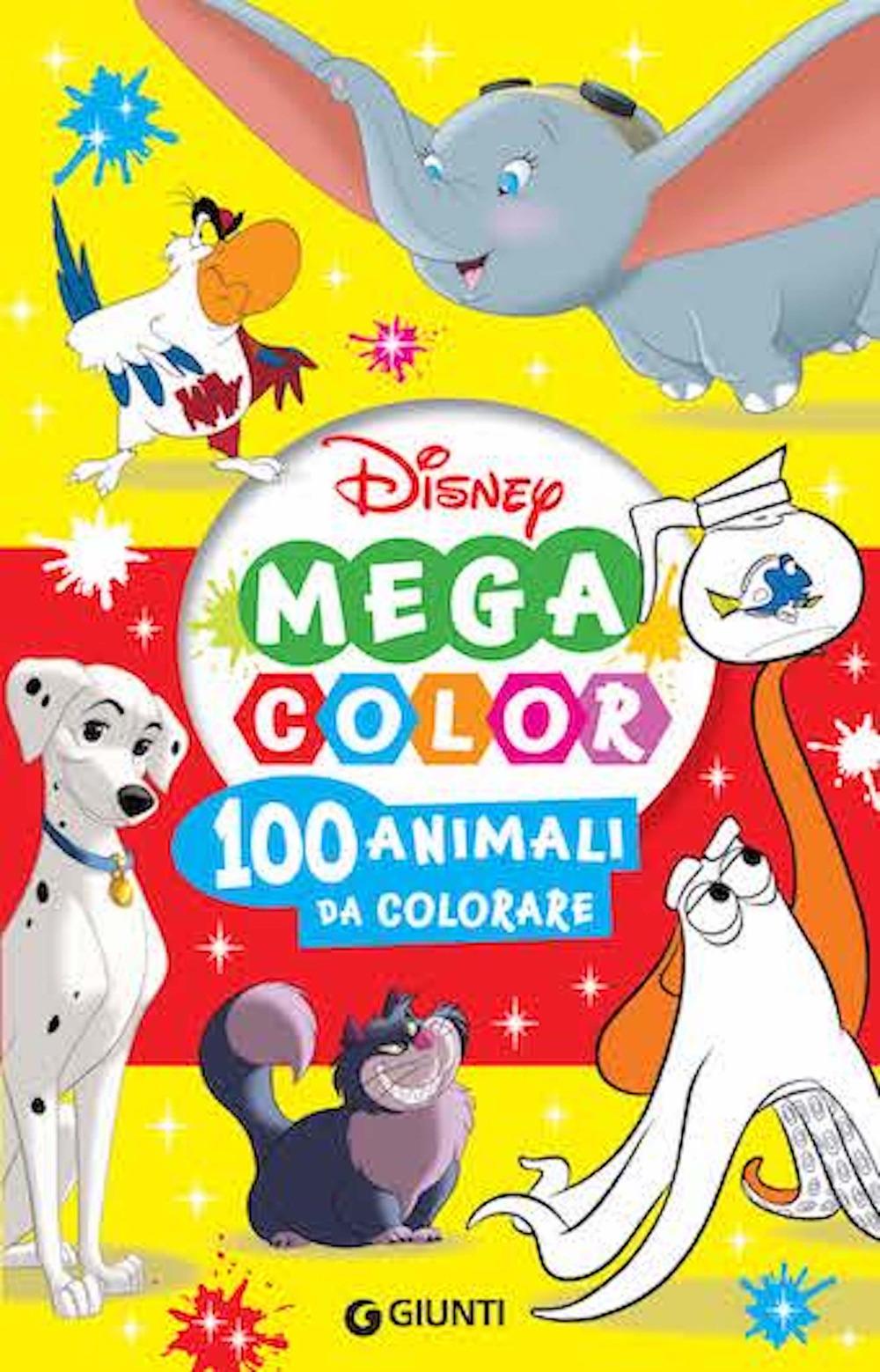 Vorderes Coverbild 100 animali da colorare. Mega color Disney