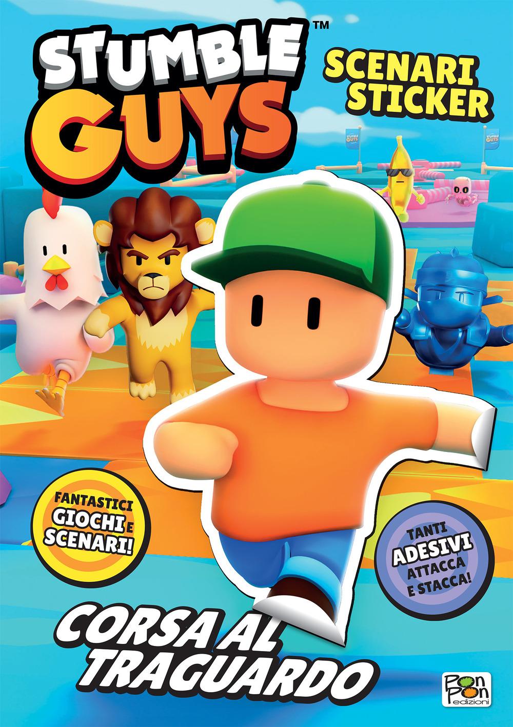 Vorderes Coverbild Corsa al traguardo. Stumble Guys. Scenario sticker