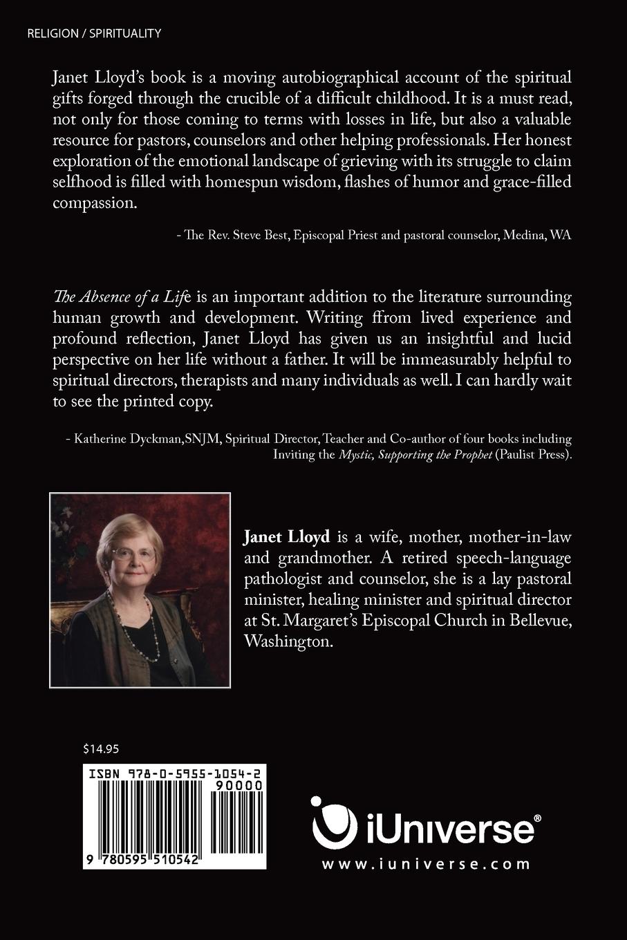 Rückseitencover The Absence of a Life