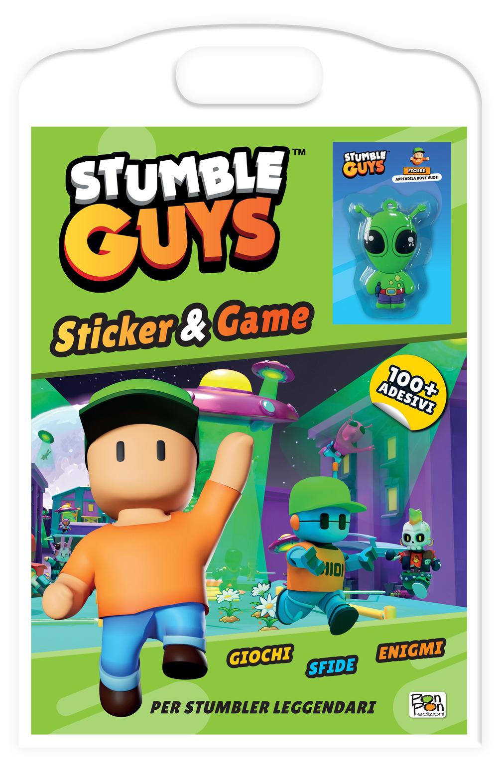 Vorderes Coverbild Stumble Guys. Sticker & game