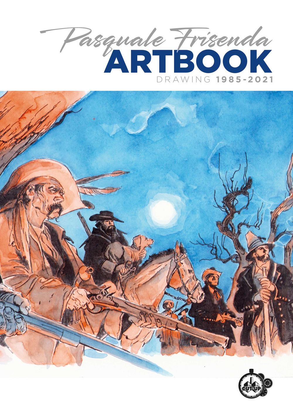 Vorderes Coverbild Pasquale Frisenda artbook. Drawing 1985-2021