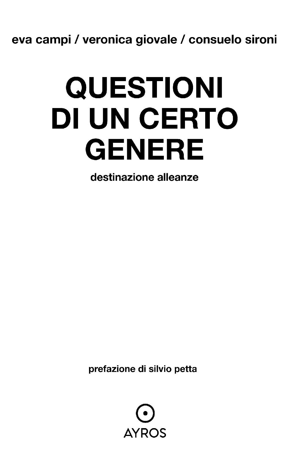 Vorderes Coverbild Questioni di un certo genere. Alleanze, il dna della nuova cultura aziendale