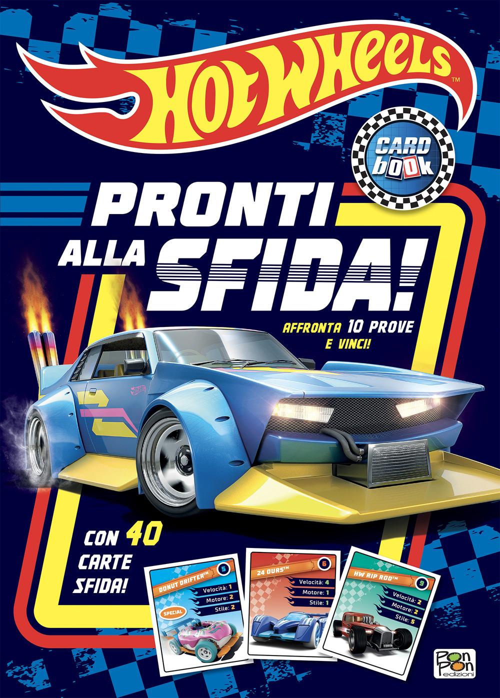 Vorderes Coverbild Pronti alla sfida! Card book. Hot Wheels