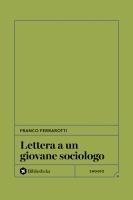 Vorderes Coverbild Lettera a un giovane sociologo