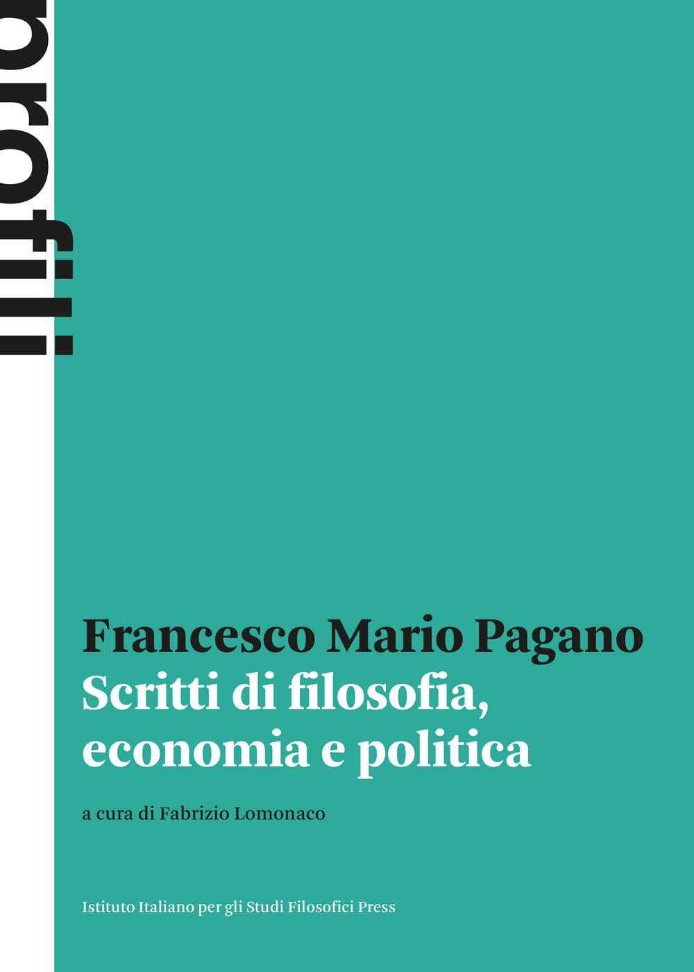 Vorderes Coverbild Scritti di filosofia, economia e politica