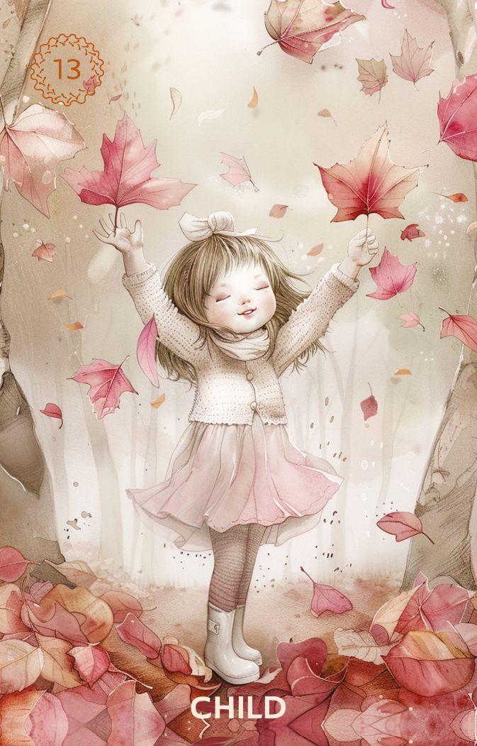 Beispielinhalt (Bild) Autumn´s Embrace Lenormand GB - 38 Lenormand cards and booklet (English)