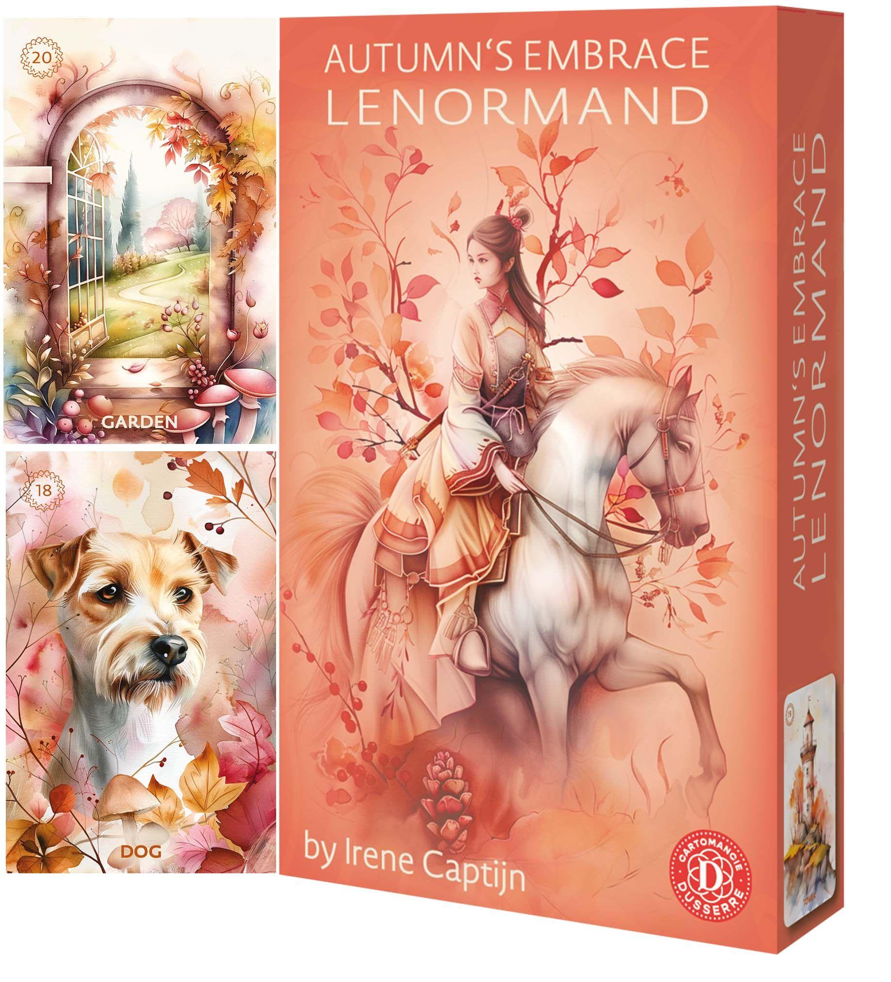 Vorderes Coverbild Autumn´s Embrace Lenormand GB - 38 Lenormand cards and booklet (English)