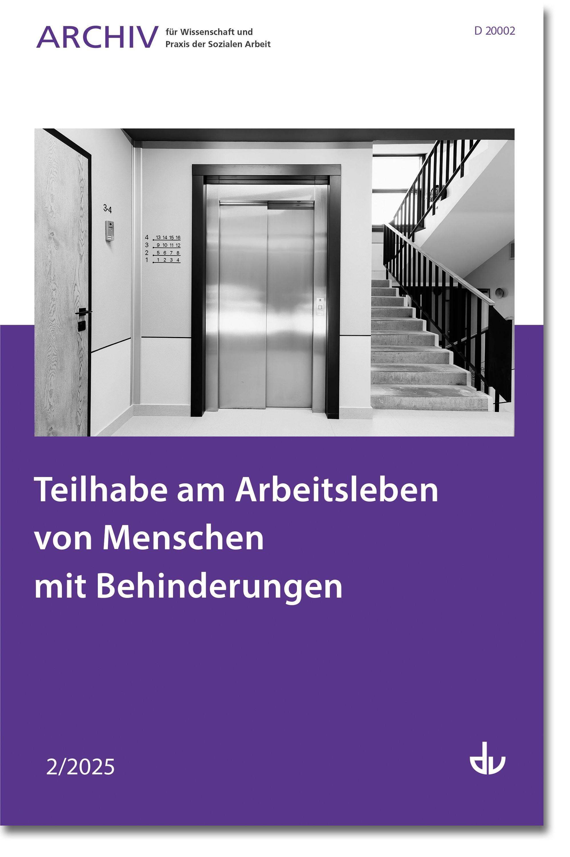 Vorderes Coverbild Teilhabe am Arbeitsleben von Menschen mit Behinderungen
