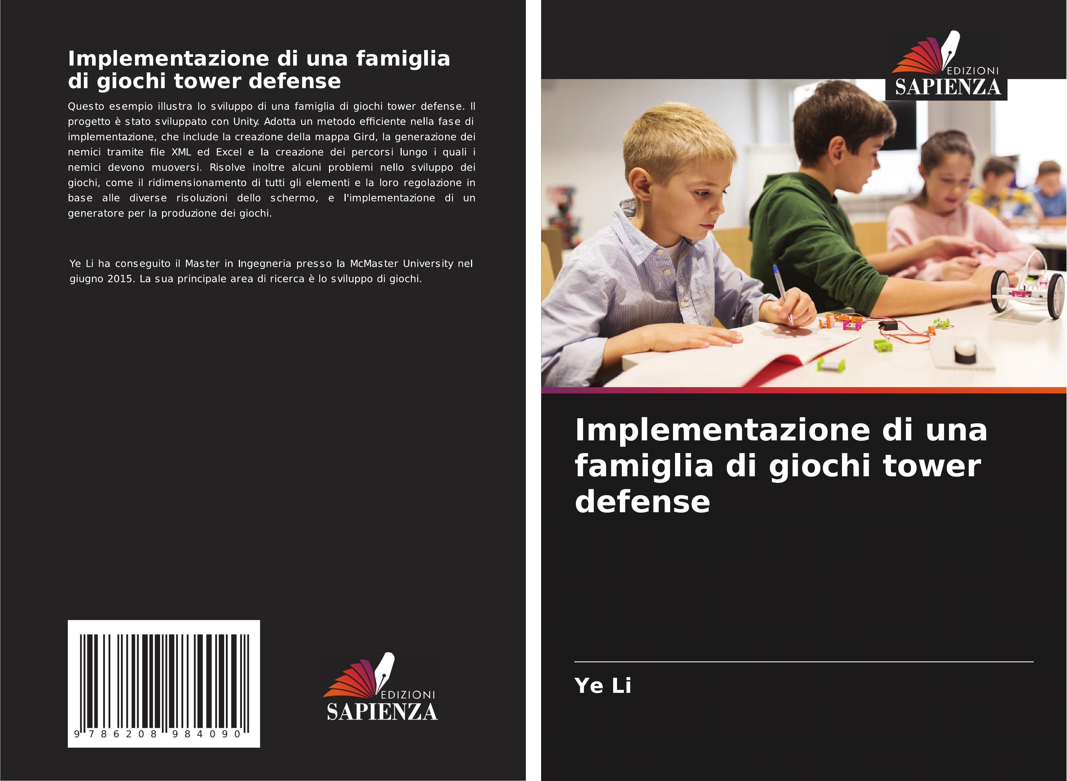 Vorderes Coverbild Implementazione di una famiglia di giochi tower defense